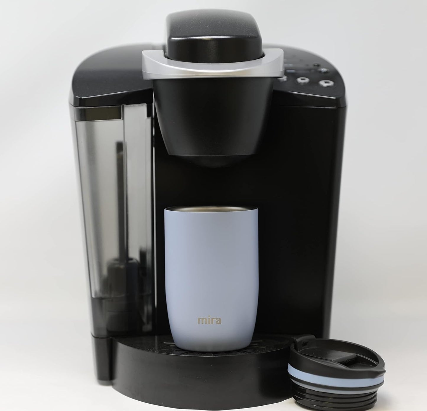 12 oz Travel Coffee Mug - Insulated Stainless Steel Tumbler with Screw Lid - French Granite