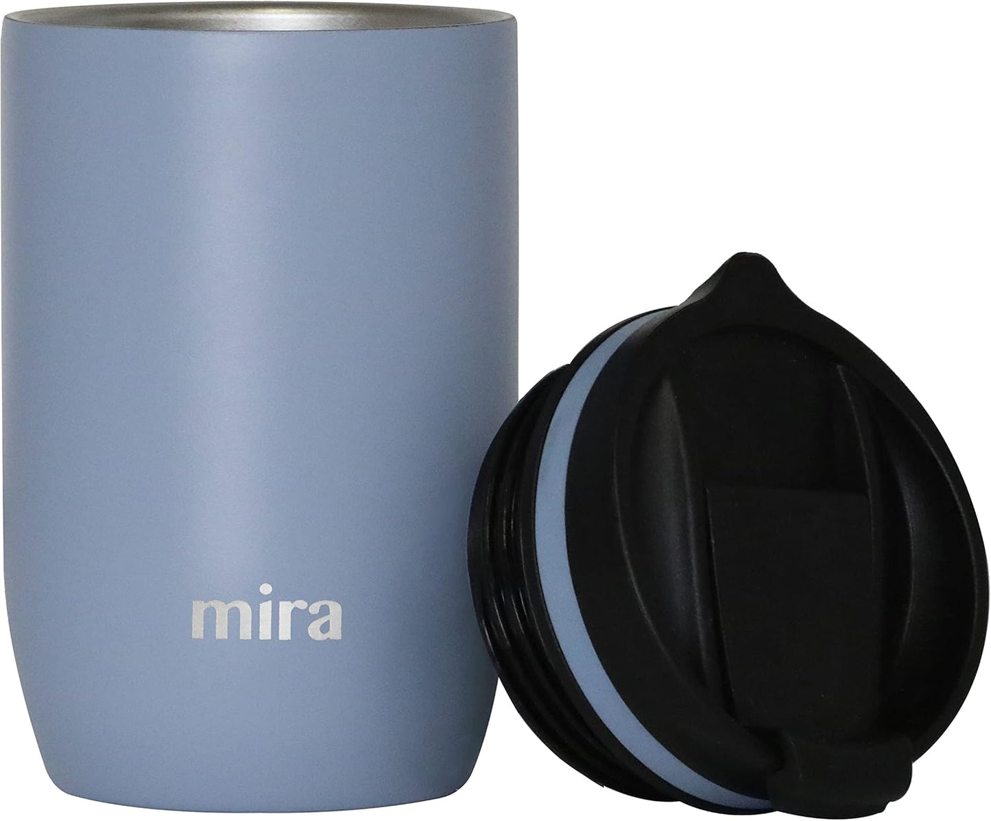 12 oz Travel Coffee Mug - Insulated Stainless Steel Tumbler with Screw Lid - French Granite