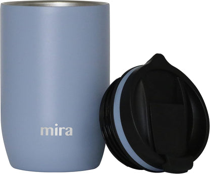 12 oz Travel Coffee Mug - Insulated Stainless Steel Tumbler with Screw Lid - French Granite