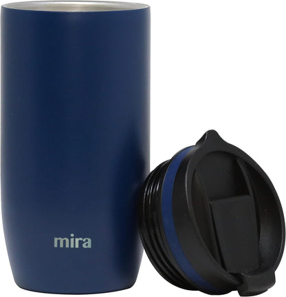 12 oz Travel Coffee Mug - Insulated Stainless Steel Tumbler with Screw Lid - French Granite