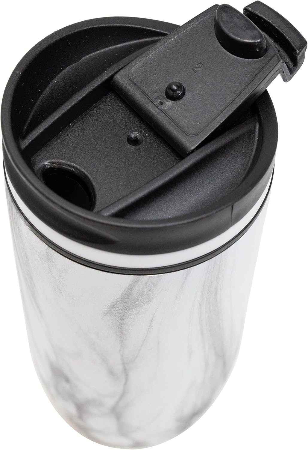 12 oz Travel Coffee Mug - Insulated Stainless Steel Tumbler with Screw Lid - French Granite