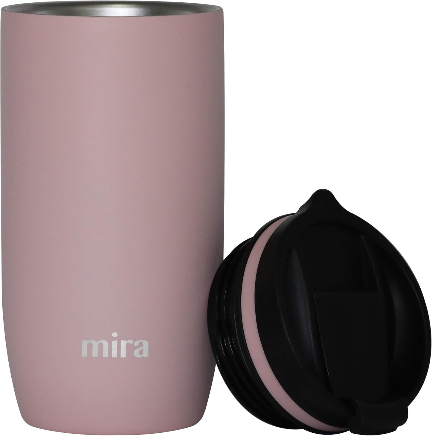12 oz Travel Coffee Mug - Insulated Stainless Steel Tumbler with Screw Lid - French Granite