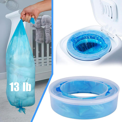 Diaper Pail Refills for Diaper Genie Pails,Expressions,Elite and Complete Pail, 4 Pack Diaper Pail Refill Bags Compatible with Litter Locker II,Plus,Design, Baby Diaper Pail Refills for Angelcare