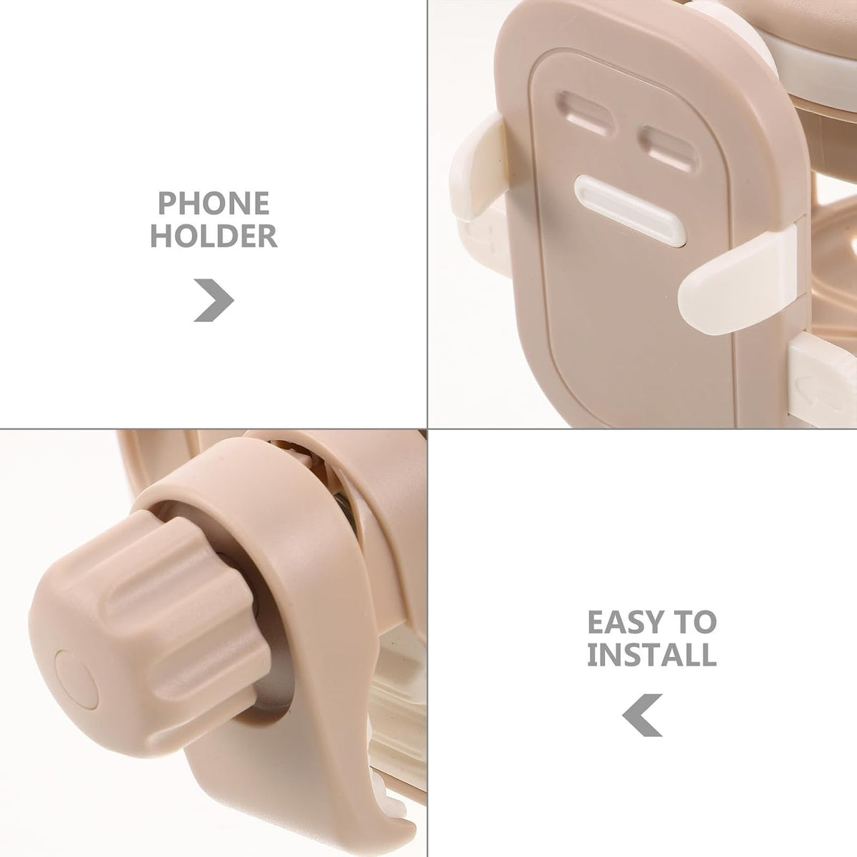 Stroller Cup Holder Organizer 3 in 1 Pushchair Accessory with Removable Abs Holder for Water Bottle, Milk Bottle, and Mobile Phone, for Outdoor Use and Walks