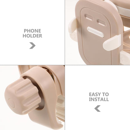 Stroller Cup Holder Organizer 3 in 1 Pushchair Accessory with Removable Abs Holder for Water Bottle, Milk Bottle, and Mobile Phone, for Outdoor Use and Walks