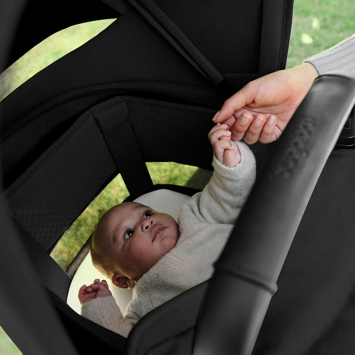 Fox 5 Renew All-Terrain Baby Stroller with Bassinet - Heritage Black
