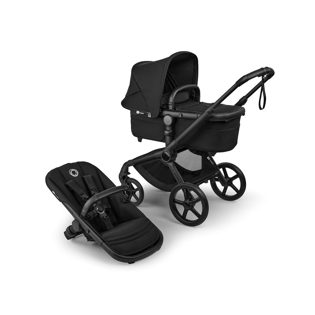 Fox 5 Renew All-Terrain Baby Stroller with Bassinet - Heritage Black