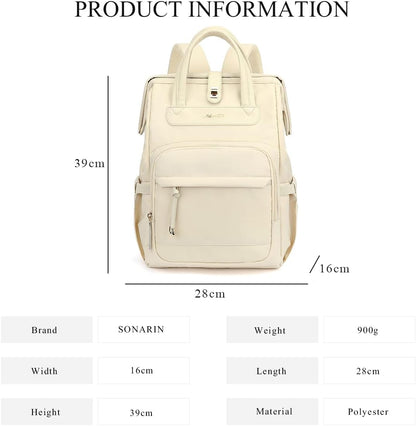 Stylish Casual Diaper Bag Backpack,Multifunctional Travel Nappy Changing Bag Mummy Bags with Insulated Pockets(Green)