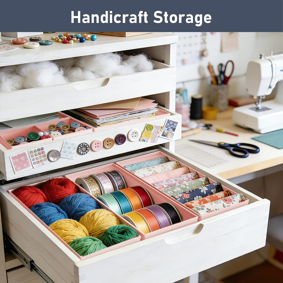 Drawer Organizer Clothes - Baby Dresser Organizer for Nursery Closet Organization, Fabric Drawer Organizer Bins for Underwears Socks Bras, Foldable Storage Dividers for Bedroom