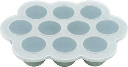 Baby Meal Prep Bundle - Glass Baby Food Storage Jars Containers with Plastic Lids & Silicone Freezer Tray - Microwave, Freezer & Dishwasher Safe - for Baby Food & Breast Milk