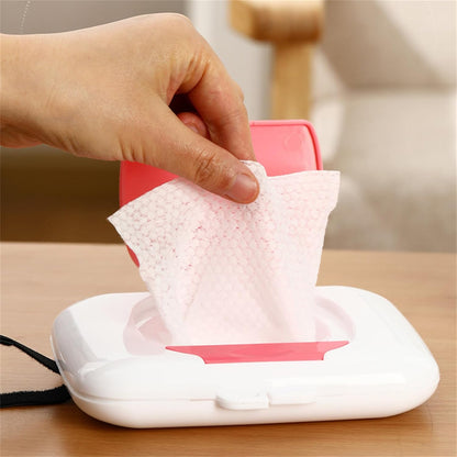 Wipes Dispensers Refillable Wipe Holder Baby Wipe Box Case for Indoor Outdoor Reusable Travel Wet Wipe Container