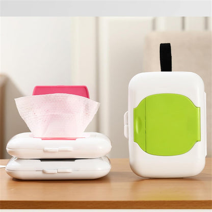 Wipes Dispensers Refillable Wipe Holder Baby Wipe Box Case for Indoor Outdoor Reusable Travel Wet Wipe Container