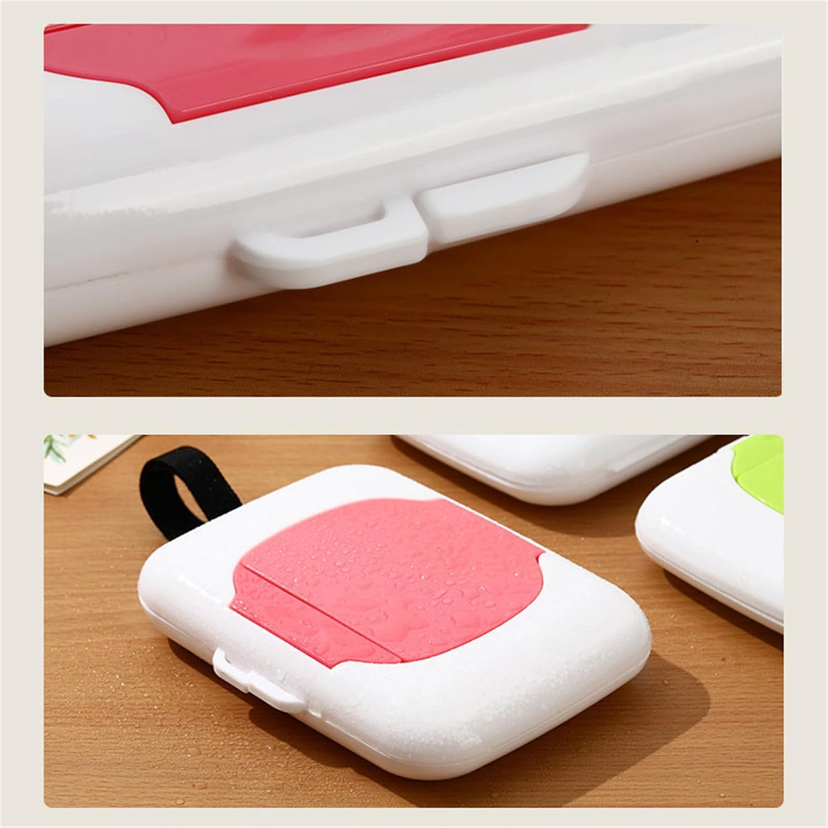 Wipes Dispensers Refillable Wipe Holder Baby Wipe Box Case for Indoor Outdoor Reusable Travel Wet Wipe Container