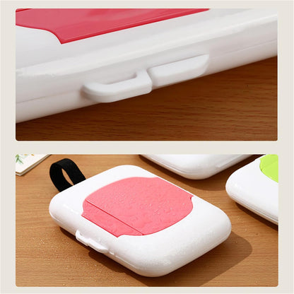 Wipes Dispensers Refillable Wipe Holder Baby Wipe Box Case for Indoor Outdoor Reusable Travel Wet Wipe Container