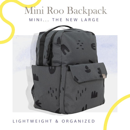 Mini Roo Diaper Bag Backpack, Mauve Baby Bag - 6 Pockets For Daily Carry