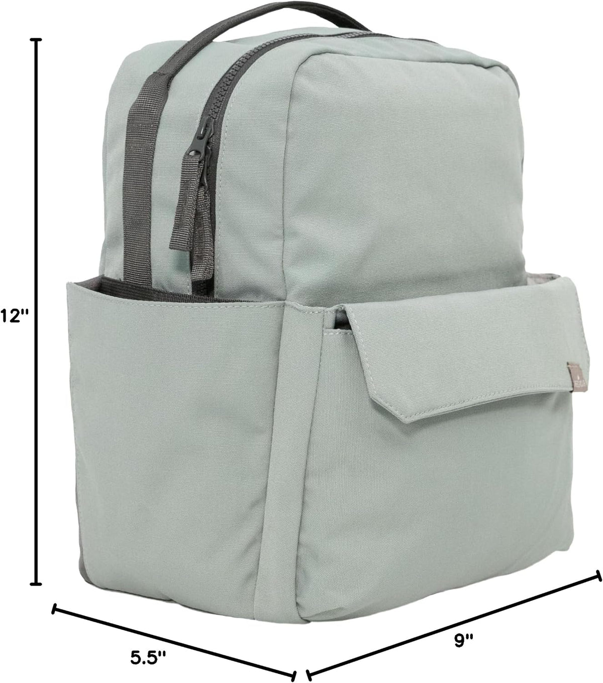Mini Roo Diaper Bag Backpack, Mauve Baby Bag - 6 Pockets For Daily Carry