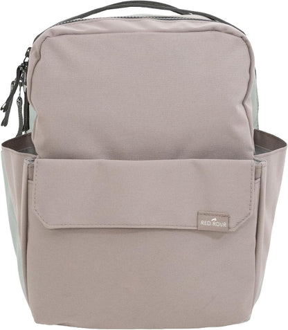Mini Roo Diaper Bag Backpack, Mauve Baby Bag - 6 Pockets For Daily Carry
