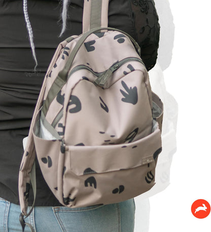 Mini Roo Diaper Bag Backpack, Mauve Baby Bag - 6 Pockets For Daily Carry