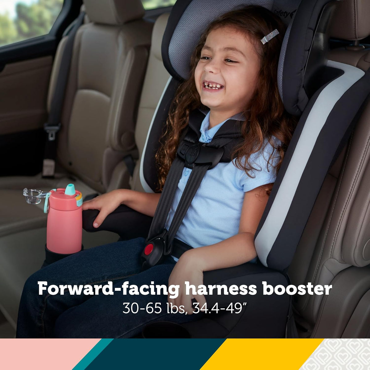 Boost-and-Go 3-in-1 Harness Booster Car Seat, High Street