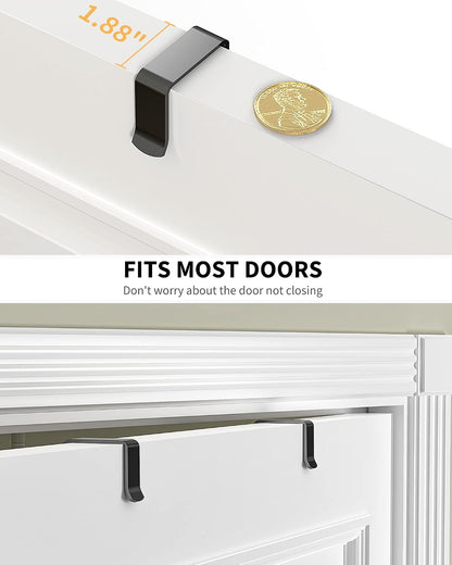 White 9-Tier Over The Door Pantry Organizer, Pantry Organization And Storage, Metal Hanging Spice Rack Shelves Door, Home & Kitchen Essentials, Laundry Room Bathroom Organization