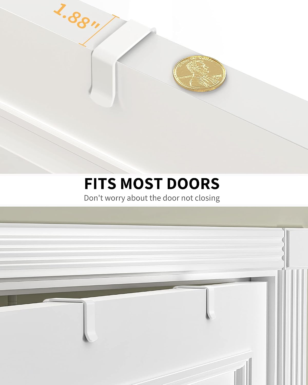 White 9-Tier Over The Door Pantry Organizer, Pantry Organization And Storage, Metal Hanging Spice Rack Shelves Door, Home & Kitchen Essentials, Laundry Room Bathroom Organization