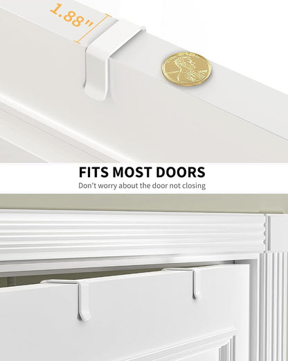 White 9-Tier Over The Door Pantry Organizer, Pantry Organization And Storage, Metal Hanging Spice Rack Shelves Door, Home & Kitchen Essentials, Laundry Room Bathroom Organization