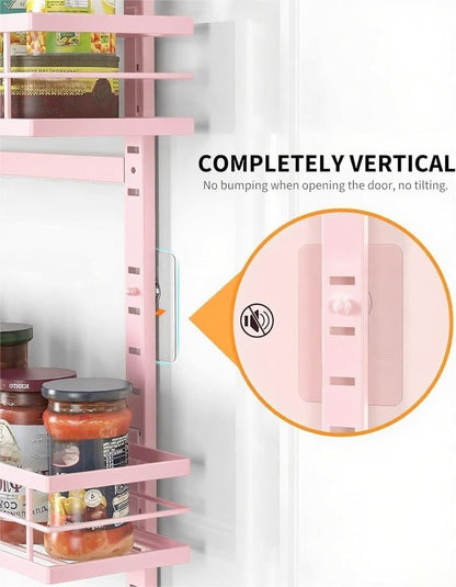White 9-Tier Over The Door Pantry Organizer, Pantry Organization And Storage, Metal Hanging Spice Rack Shelves Door, Home & Kitchen Essentials, Laundry Room Bathroom Organization