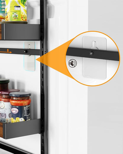 White 9-Tier Over The Door Pantry Organizer, Pantry Organization And Storage, Metal Hanging Spice Rack Shelves Door, Home & Kitchen Essentials, Laundry Room Bathroom Organization