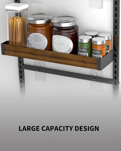White 9-Tier Over The Door Pantry Organizer, Pantry Organization And Storage, Metal Hanging Spice Rack Shelves Door, Home & Kitchen Essentials, Laundry Room Bathroom Organization
