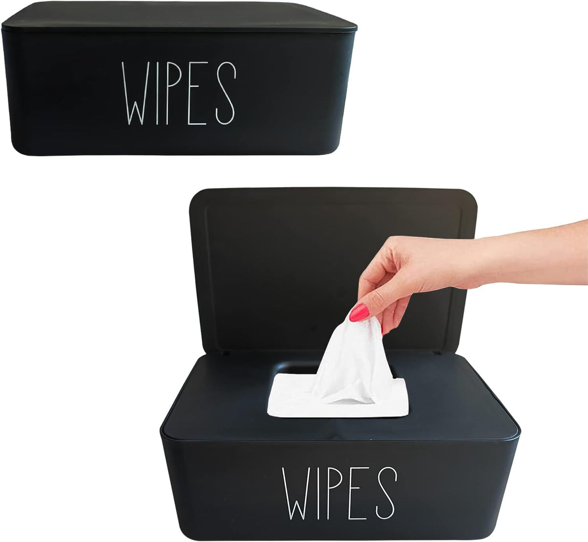 2 Pack Baby Wipes Dispenser for Bathroom,7.28"L * 4.80"W * 2.75"H