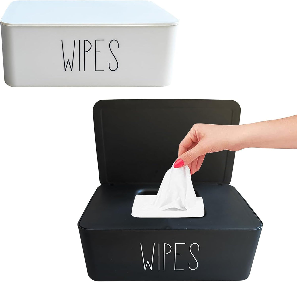 2 Pack Baby Wipes Dispenser for Bathroom,7.28"L * 4.80"W * 2.75"H
