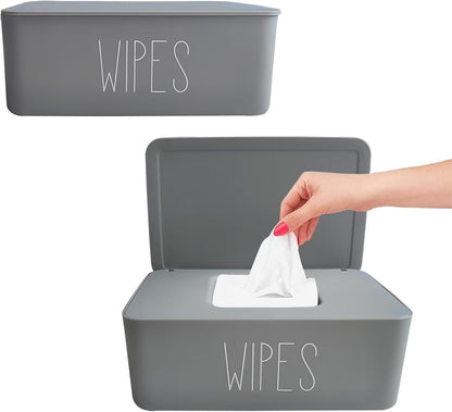 2 Pack Baby Wipes Dispenser for Bathroom,7.28"L * 4.80"W * 2.75"H