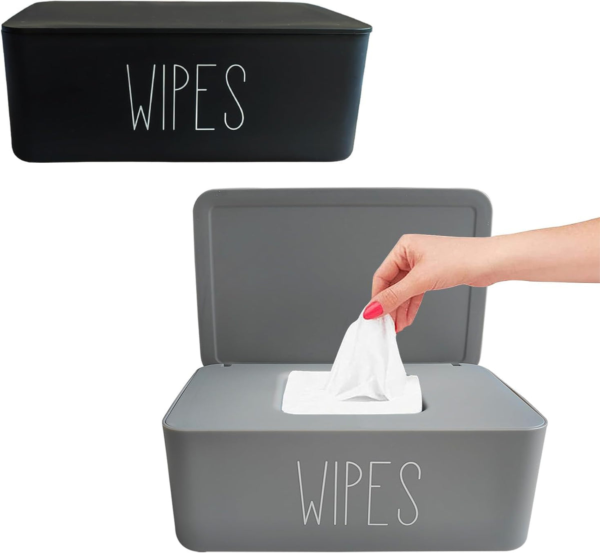 2 Pack Baby Wipes Dispenser for Bathroom,7.28"L * 4.80"W * 2.75"H