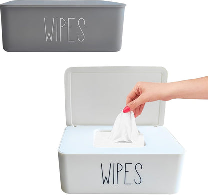 2 Pack Baby Wipes Dispenser for Bathroom,7.28"L * 4.80"W * 2.75"H