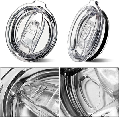 2PCS 20oz Tumbler Replacement Lids Covers for 3.25in Cup Mouth | Spill Proof Splash Resistant Lids Compatible Classic Stainless Steel Tumblers YETI Rambler Atlin,Beast Juro SUNWILL Cup