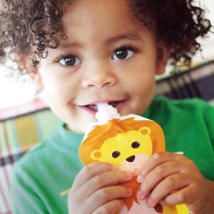 Reusable Baby Food Pouches, 6 Pack, 5oz, Assorted Animals
