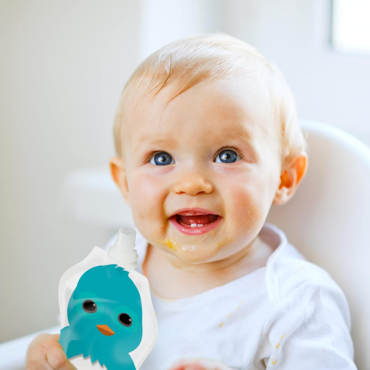 Reusable Baby Food Pouches, 6 Pack, 5oz, Assorted Animals