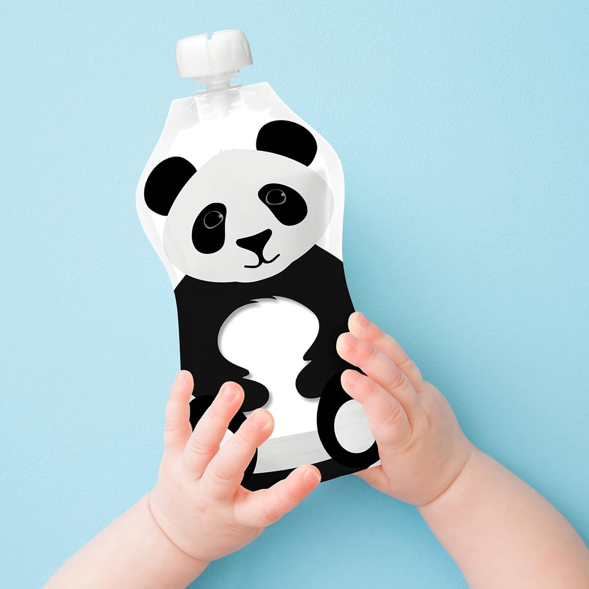 Reusable Baby Food Pouches, 6 Pack, 5oz, Assorted Animals