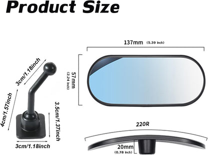 Car Rearview Mirror Rear View Mirrors for Baby 360 Adjustable Automotive Interior Mirrors Cars Mirror Rear Facing Kids Observing (Clip Base)