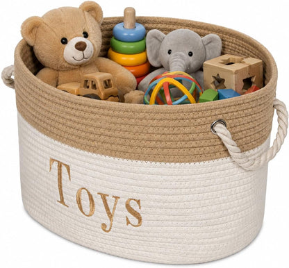 Toy Basket - 15 x 11 x 9 Toy Storage Bin