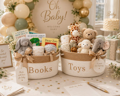 Toy Basket - 15 x 11 x 9 Toy Storage Bin