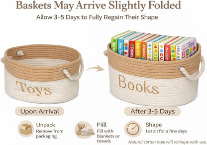 Toy Basket - 15 x 11 x 9 Toy Storage Bin