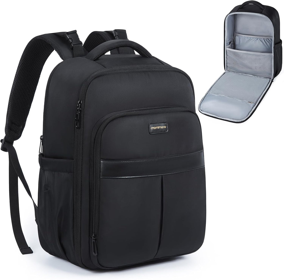 Diaper Bag Backpack Large Baby Bag 37L with 15.6'' Laptop Sleeve Mom Bags with Insulated Pockets, Changing Pad, Stroller Straps, Travel, Work