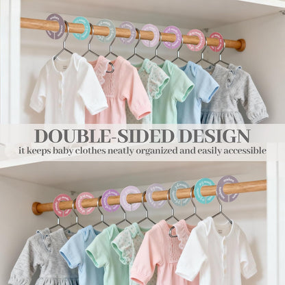 8 Pcs Baby Closet Dividers, Double-Sided Clothes Organizer for NB-24 Months
