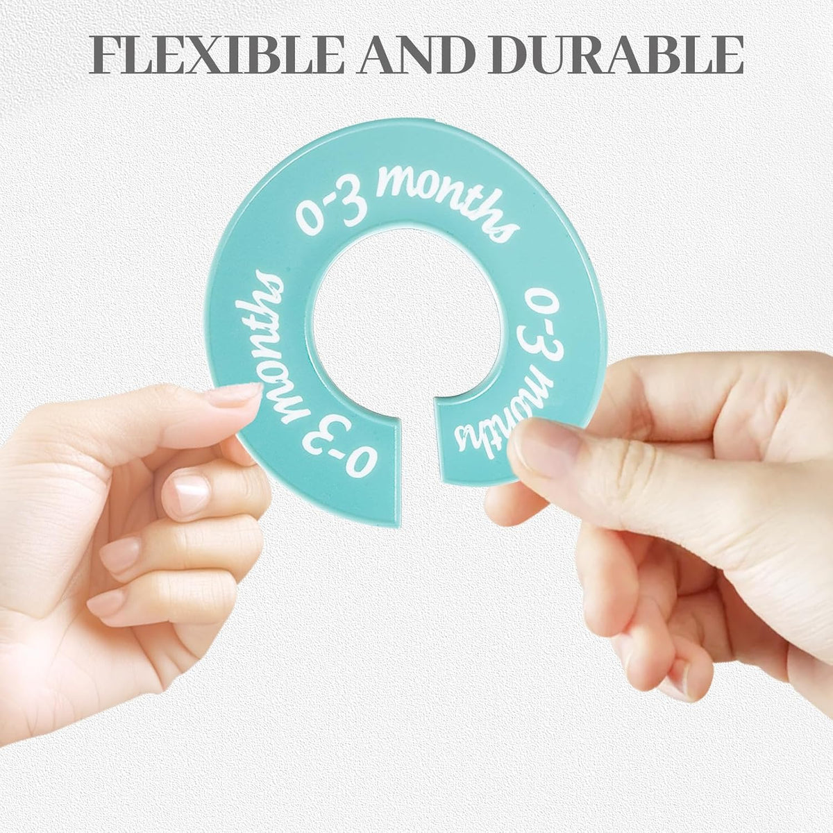 8 Pcs Baby Closet Dividers, Double-Sided Clothes Organizer for NB-24 Months