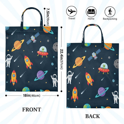 Space Astronauts Waterproof Travel Laundry Bag Washable 2-pk
