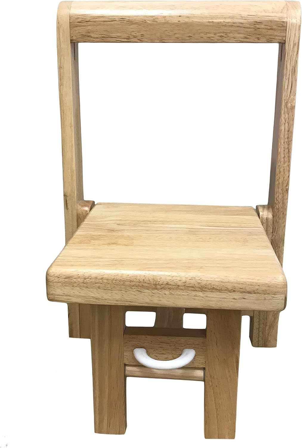 Fold 'N Store Step Stool for Toddlers, Wood Step Stool Kitchen & Bathroom Accessories, Child's Folding Helper for Hand Washing, Teeth Brushing, Holds up to 75 lbs. (Natural)