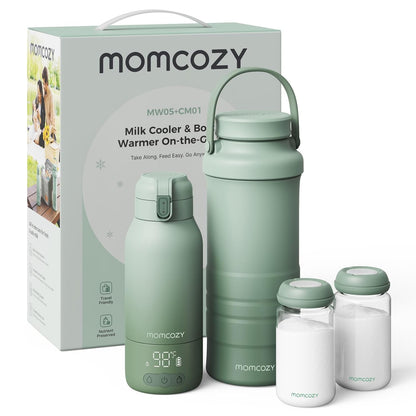 Portable Bottle Warmer & Breastmilk Cooler Set On-the-Go Essentials
