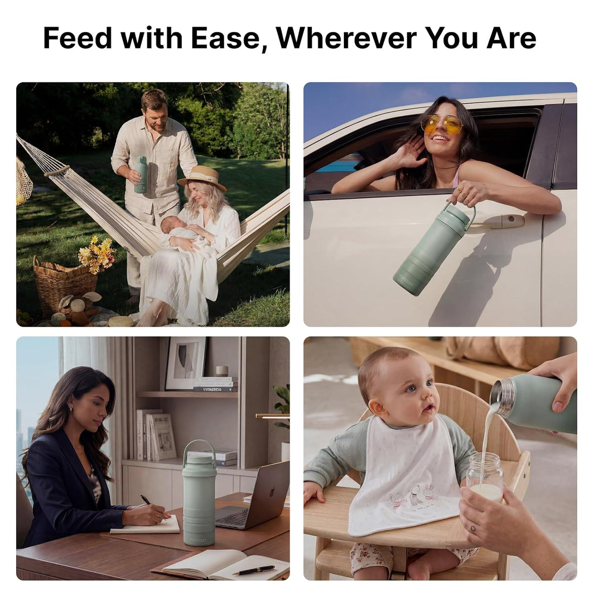 Portable Bottle Warmer & Breastmilk Cooler Set On-the-Go Essentials