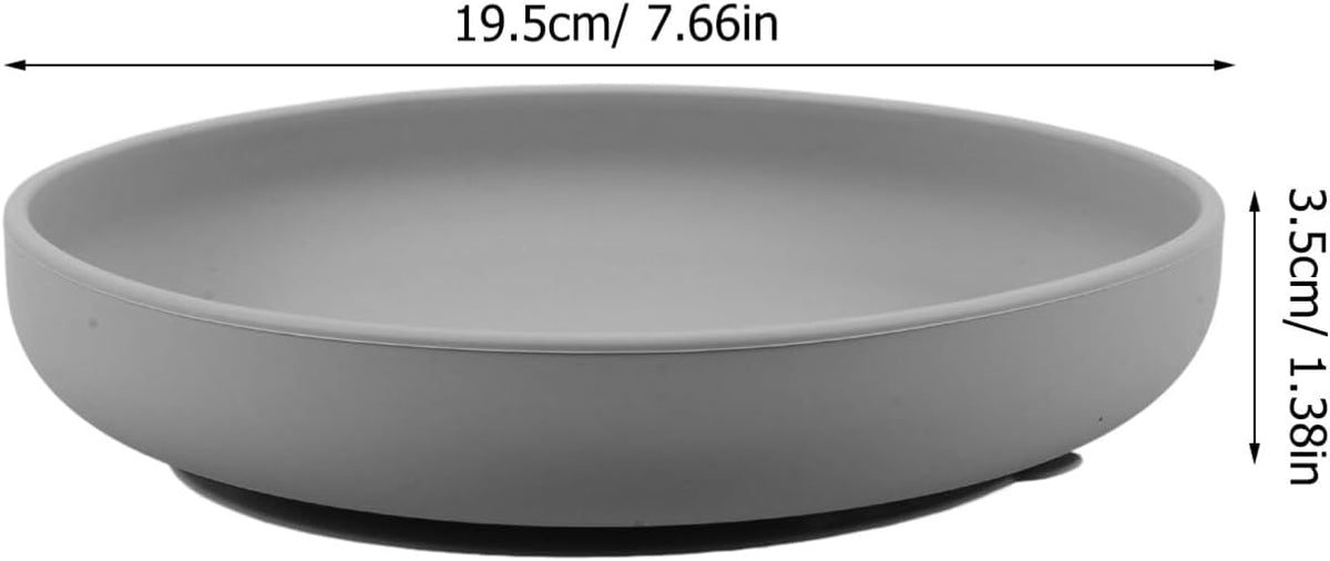 Elderly Food Plate Silicone Plate Suction Cup Unbreakable Dishes for Seniors